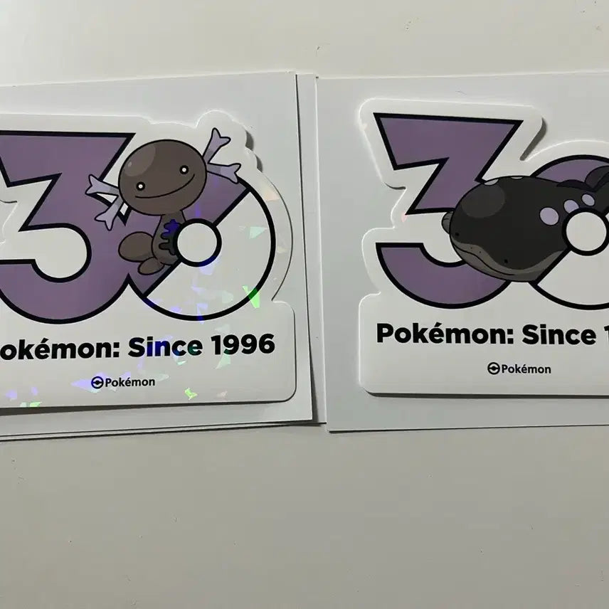 [BUNJANG] Pokemon 30th Anniversary Paldean Wooper & Toedscool Hologram Sticker / 포켓몬 30주년 스티커 팔데아 우파+토오