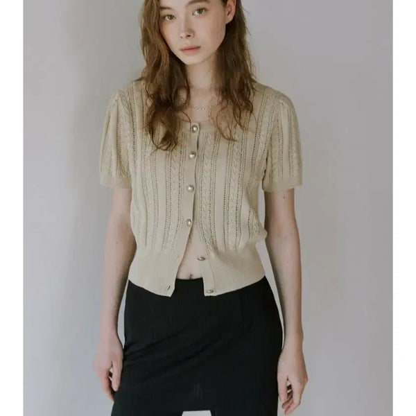 [BUNJANG] Odette Knit Cardigan / 오데뜨 니트가디건
