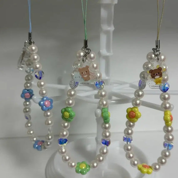 [BUNJANG] Rilakkuma Relaxing Time Kogumape Chairoikoguma Kiiroitori F Prize Bead Strap / 리락쿠마 쿠지 차이로이코구마 코구마 F상 비즈 스트랩