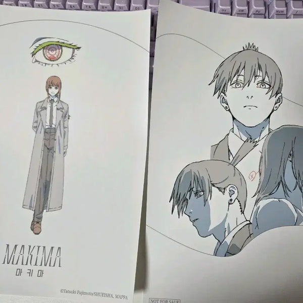 [BUNJANG] Chainsaw Man Pop-up Poster Makima, Aki / 체인소맨 팝업 포스터(구매금액 특전)-마키마,아키
