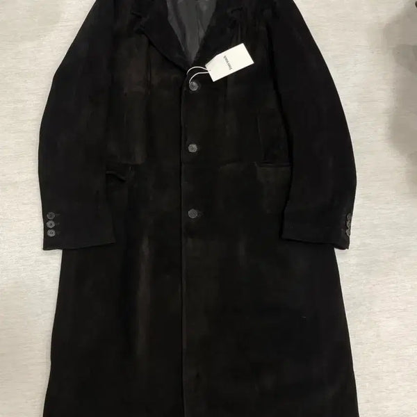 [BUNJANG] TONYWEOK Cow Suede Coat Black L / 토니웩 카우 스웨이드 코트 블랙 L