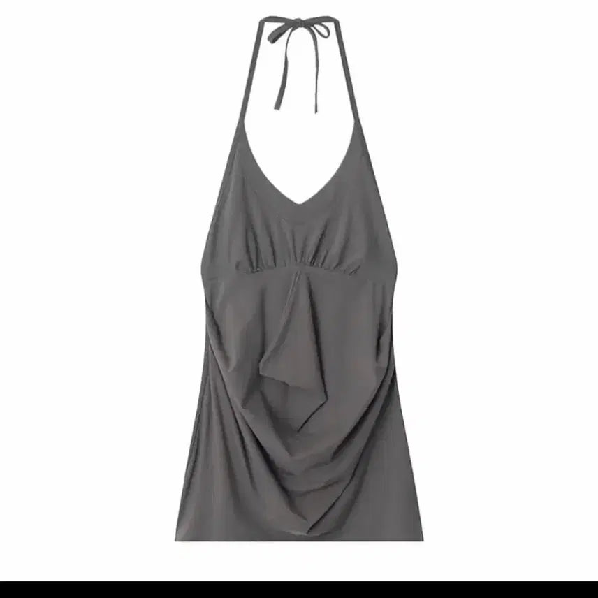 [BUNJANG] Colocynth Halter Top Gray / 콜로신스 홀터탑 그레이 상의