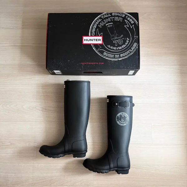 [BUNJANG] Hunter 70th Anniversary Original Tall Rain Boots Black 230 / (새상품) 헌터 70주년 오리지날 톨 레인부츠 230 블랙