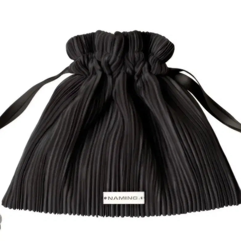 [BUNJANG] Naming Black Pleats Pouch / [미개봉,4500원덤증정]네이밍 블랙 플리츠 파우치