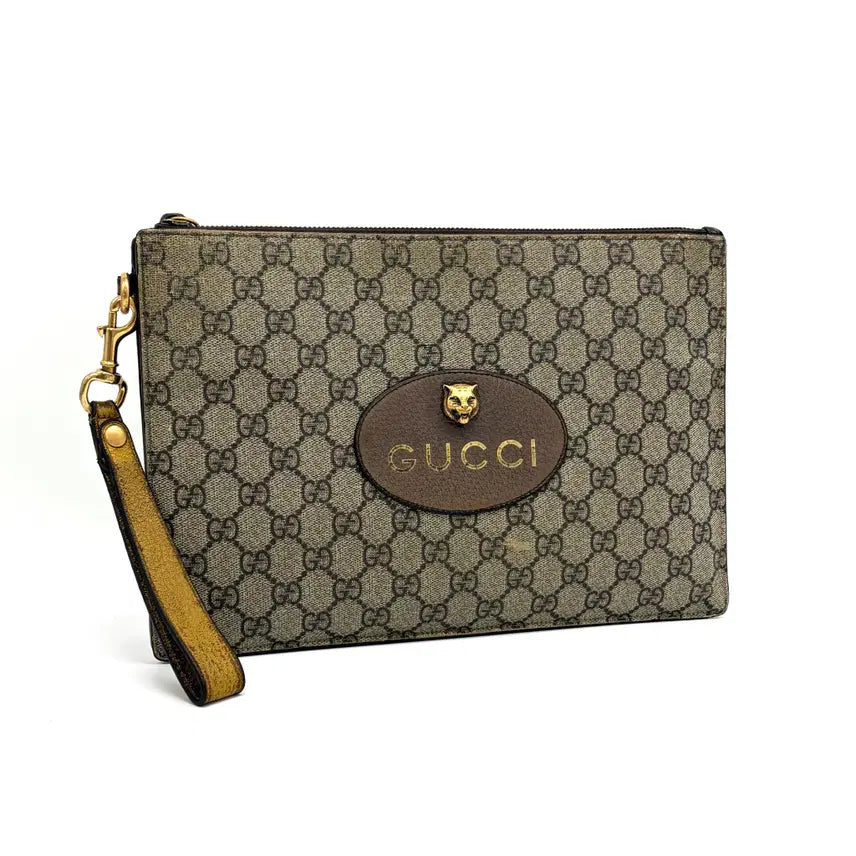 [BUNJANG] Gucci Neo Vintage GG Supreme Clutch Bag (473956) / [100%정품] 구찌 네오빈티지 GG 수프림 클러치백 (473956)