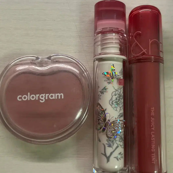 [BUNJANG] Bear Grape & Angkoo Mauve Blush Tint Bundle Set / 여쿨 여름뮤트 화장품 블러셔 틴트 일괄 판매
