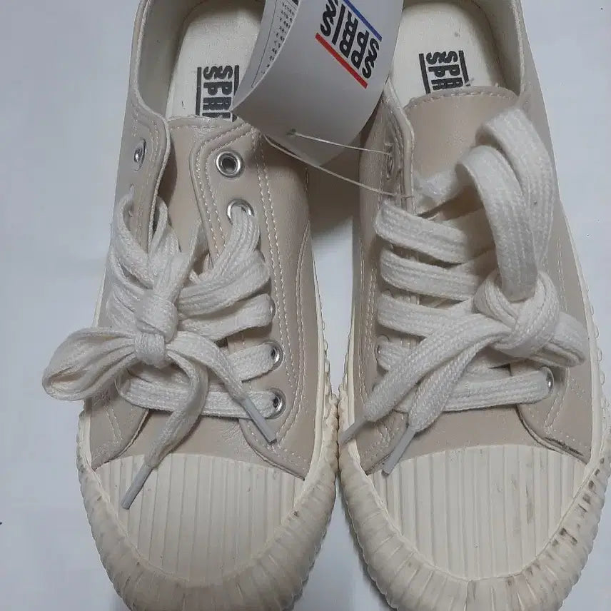 [BUNJANG] SPRIS Canvas Sneakers Beige 235mm / [새상품] /스프리스/ 캔버스 스니커즈/ 235mm