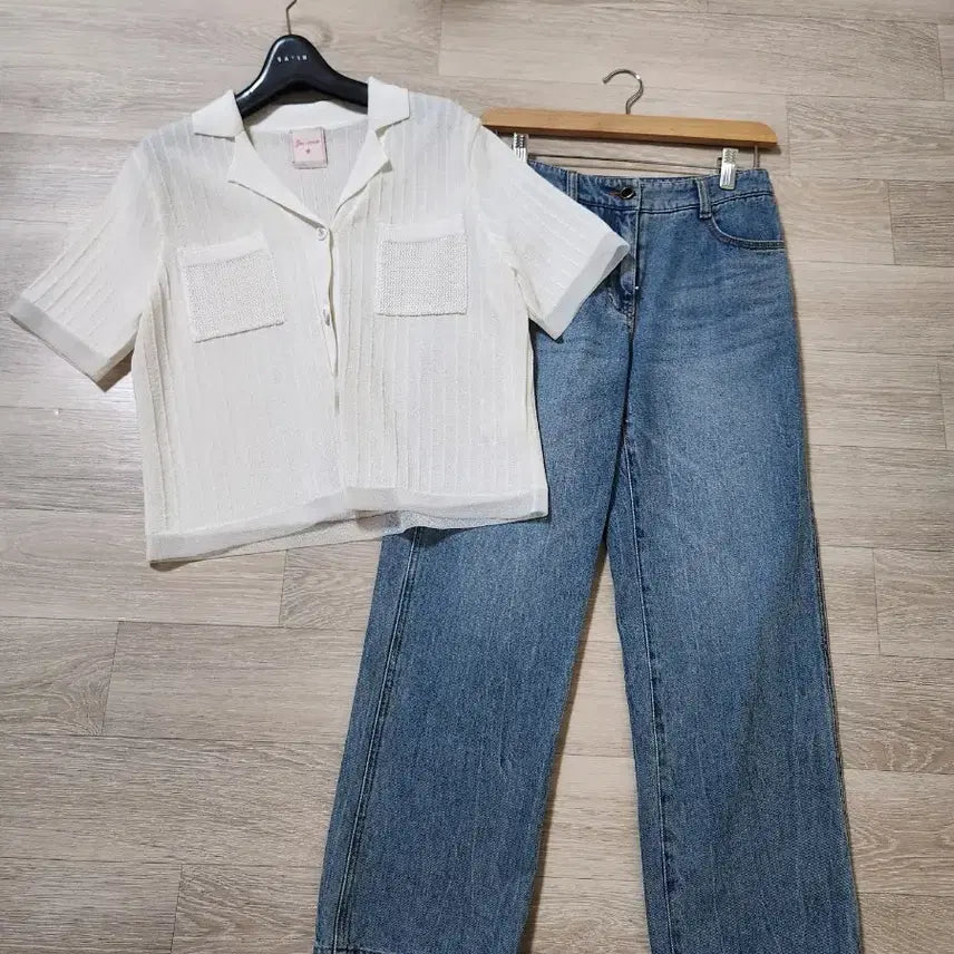 [BUNJANG] SJSJ Semi Wide Denim Pants / sjsj 세미 와이드 데님 팬츠