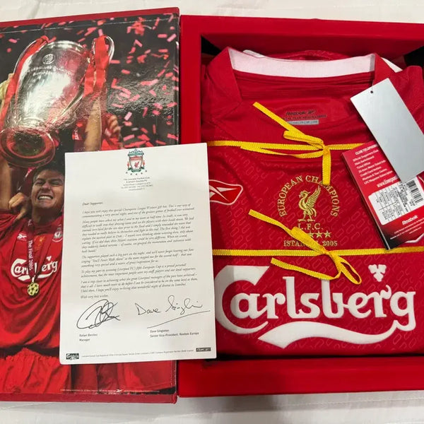 [BUNJANG] Liverpool Istanbul 2005 Commemorative Jersey Box Set / 마지막 할인) 04/06 리버풀 이스탄불 유니폼 박스킷 새제품