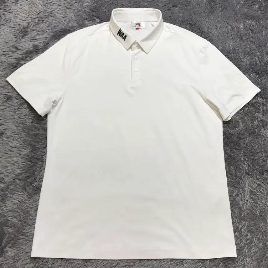 [BUNJANG] WAAC Men's White Golf T-Shirt / [3(L)] 왁(WAAC) 골프 반팔 반팔티셔츠@760