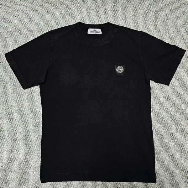 [BUNJANG] Stone Island Logo Patch Black T-Shirt / [S 사이즈] 스톤아일랜드 로고패치 블랙 티셔츠