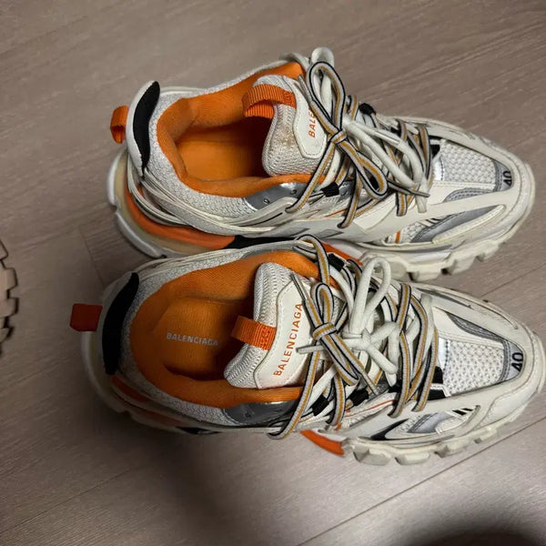 [BUNJANG] Balenciaga Track Shoes White/Red Size 40 (260-265mm) / 발렌시아가 트랙슈즈 흰주40 260-265