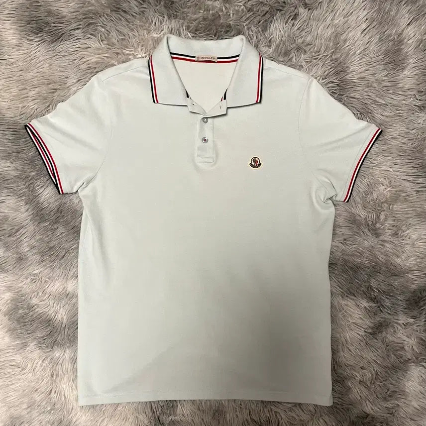 [BUNJANG] Moncler Polo Shirt Size M Sky Blue / [23ss/Msize] 몽클레어 카라티