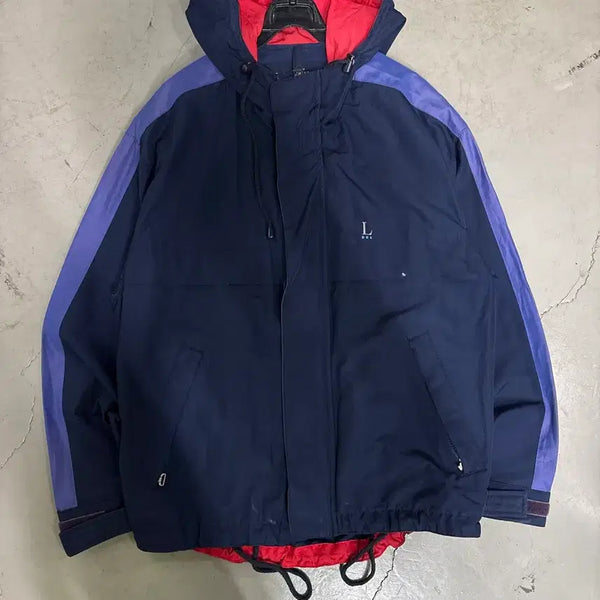 [BUNJANG] Vintage 90s Lanvin Back Logo Hooded Jacket / 만원샵 빈티지 90s 랑방 백로고 후드 자켓 M