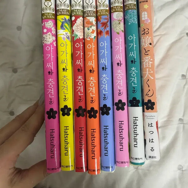 [BUNJANG] The Maid and the Loyal Dog 1-8 Complete Set with Postcards / 초판) 아가씨와 충견군 1-8권 엽서포함