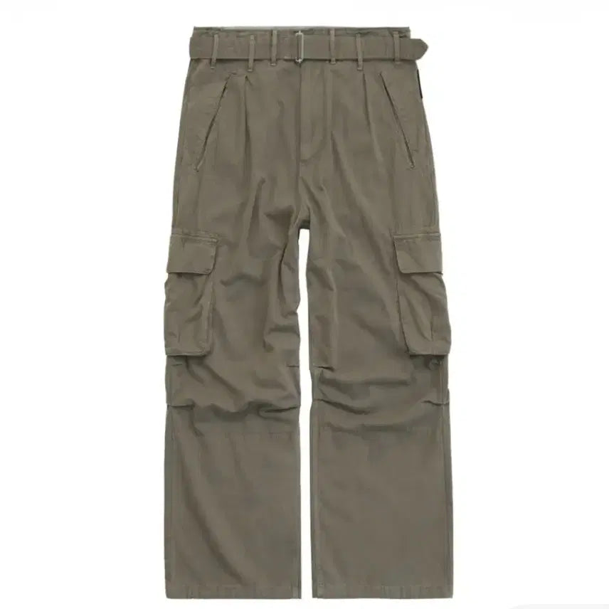 [BUNJANG] Polytre Belted Cargo Deep Beige Pants / [4]폴리테루 벨티드 카고 딥베이지