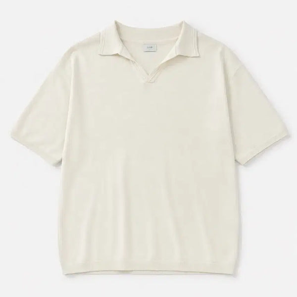 [BUNJANG] COOR Open Collar Polo Shirt / 쿠어 오픈 카라 폴로셔츠