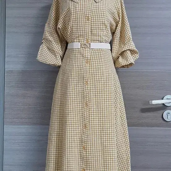 [BUNJANG] Visit in New York Checkered Dress / 비지트인뉴욕 체크 원피스 상태최상