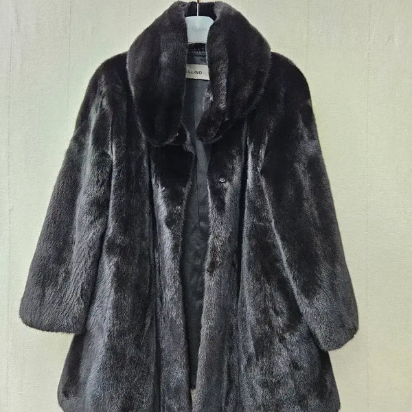 [BUNJANG] Bellino Blackgama Mink Coat / 벨리노  BELLINO 블랙그라마 밍크코트 ~77