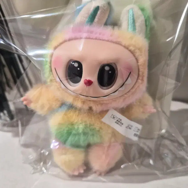 [BUNJANG] Labubu Rainbow Keyring Plush / 라부부 레인보우 키링 인형