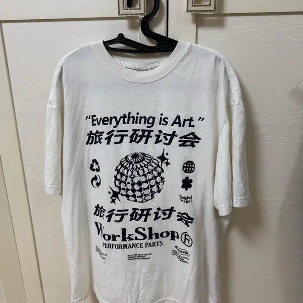 [BUNJANG] Travel Graphic Short Sleeve T-Shirt / 트래블 그래픽 반팔 L