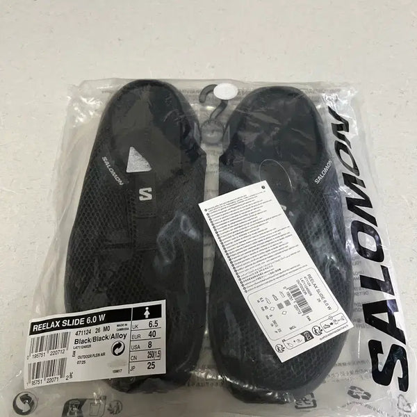[BUNJANG] Salomon RX Slide 6.0 Black Alloy Men's/Women's / [250] 살로몬 rx 슬라이드 6.0 블랙 알로이