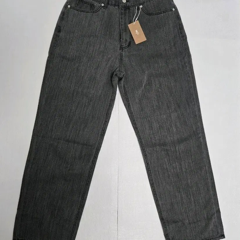 [BUNJANG] W/comfort Grey Wide Denim Pants / W/comfort 그레이 와이드 데님 팬츠