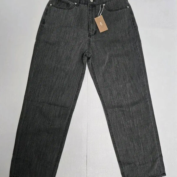 [BUNJANG] W/comfort Grey Wide Denim Pants / W/comfort 그레이 와이드 데님 팬츠