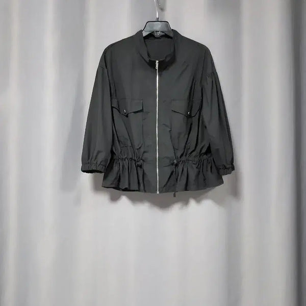 [BUNJANG] Shirring Windbreaker Jacket / 셔링 바람막이 자켓