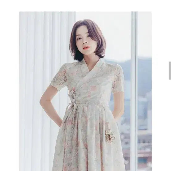 [BUNJANG] Soosulhwa Na-eun Mini Hanbok Dress / 수설화 나은 미니 원피스 한복