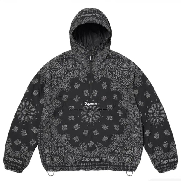 [BUNJANG] Supreme Reflective Bandana Anorak Black SS26 / 슈프림 리플렉티브 반다나 아노락 블랙 - 26SS