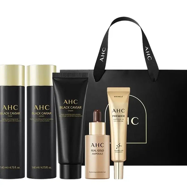 [BUNJANG] AHC Black Caviar Special Synergy 5-Piece Set / AHC 블랙캐비어 스페셜 시너지 5종세트 (새상품)
