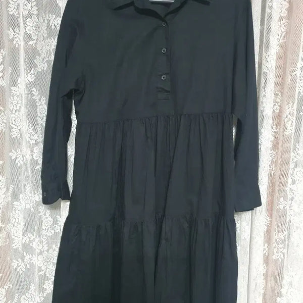 [BUNJANG] Uniqlo Cotton Tiered Dress / 유니클로 코튼 티어드 원피스
