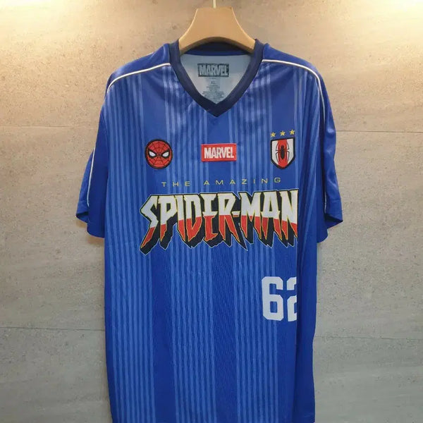 [BUNJANG] Marvel Spider-Man Parker Jersey T-Shirt / 마블. 정품.스파이더맨 파커. 저지 티셔츠!