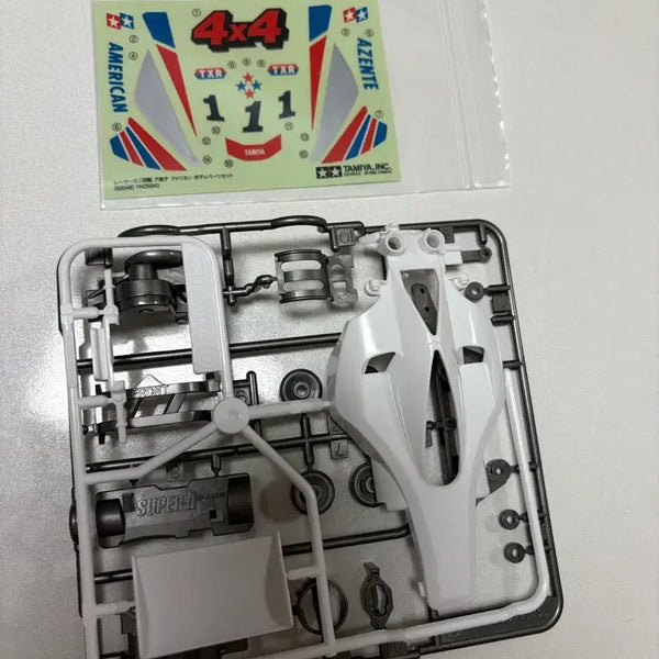 [BUNJANG] Tamiya Mini 4WD Agen'te Car Body and Sticker Parts with Super 1 Motor / 타미야 미니카 아젠테 카울 및 스티커 부품