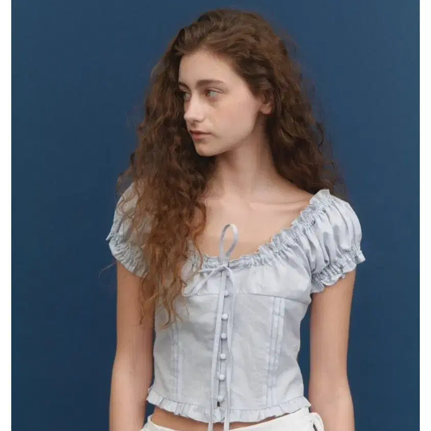 [BUNJANG] Forest Roman Blouse / 포레스트 forest 로만 블라우스