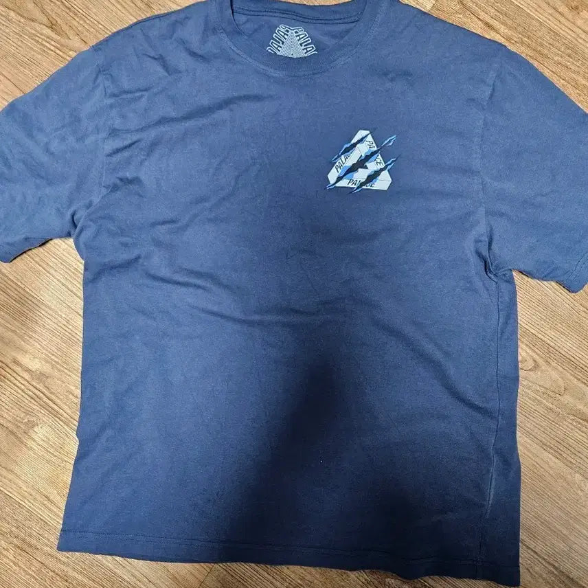 [BUNJANG] Palace Ribbed Tri-logo T-shirt Navy XL / (XL)팔라스 립드 트라이 티셔츠 네이비 - 25SS