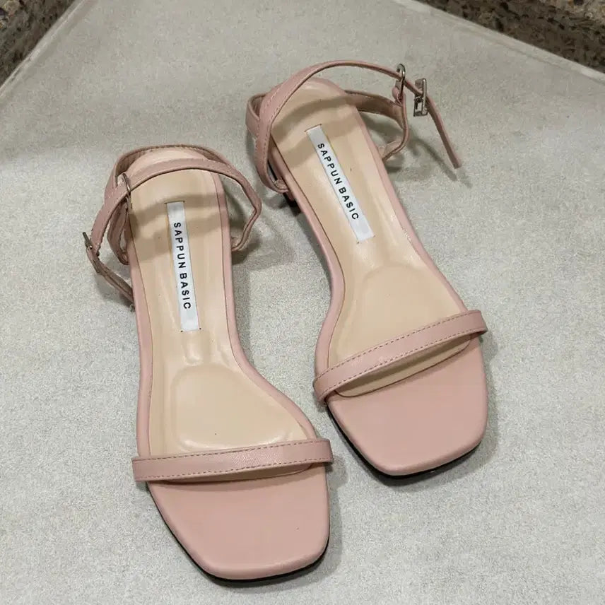 [BUNJANG] Sappun Pink Strap Sandals (230mm) / 사뿐 핑크 스트랩 샌들230