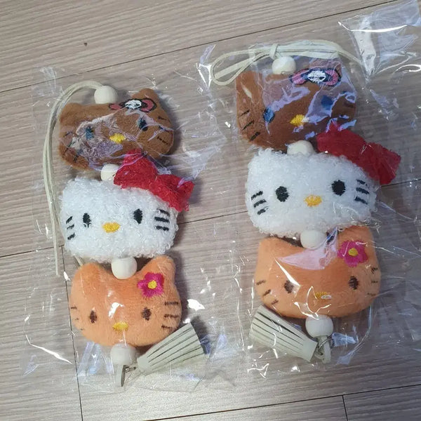 [BUNJANG] Hello Kitty Tassel 3-Tier Doll Keychain / 귀여운 헬로키티 태슬 3단 인형키링 새상품