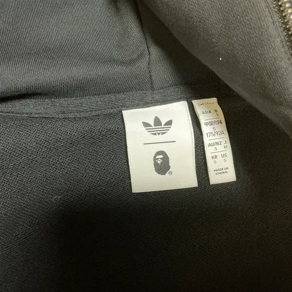 [BUNJANG] BAPE x Adidas Collaboration Hooded Zip-Up Hoodie (KR S Size) / 베이프x아디다스 후드집업 kr s사이즈