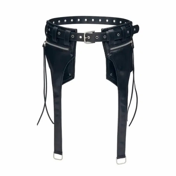 [BUNJANG] Recito Leather Long Cargo Pocket Belt / 레씨토 Leather Long Cargo Pocket Belt