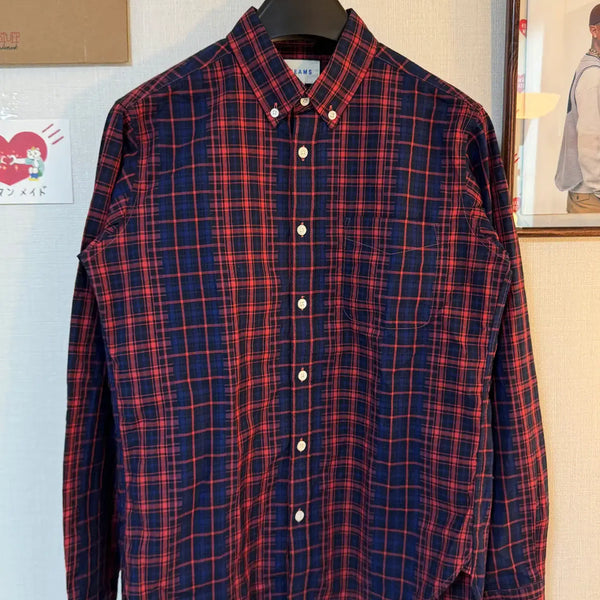 [BUNJANG] Beams Original Fabric Check Shirt / 빔즈 Beams 오리지널 패브릭 체크 셔츠