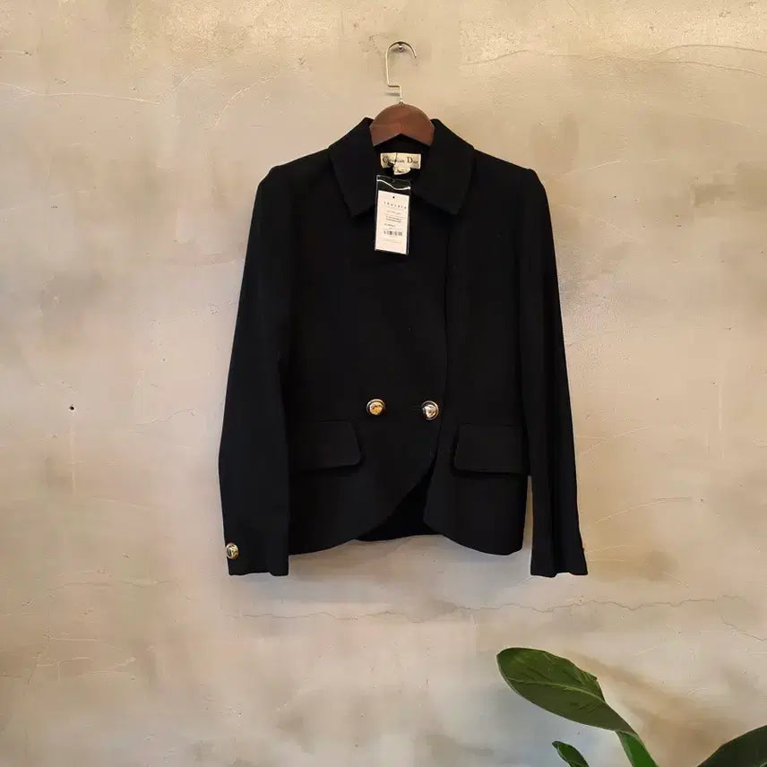 [BUNJANG] Christian Dior Black Double Button Jacket / Christian Dior 블랙 더블 버튼 자켓