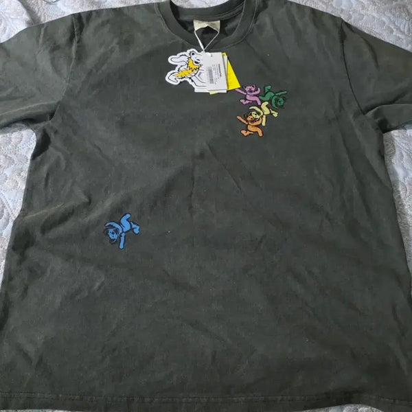 [BUNJANG] thisisneverthat x Grateful Dead Dancing Bear T-Shirt Olive / 디스이즈네버댓 그레이트풀 데드 댄싱베어 티 올리브 M사이즈