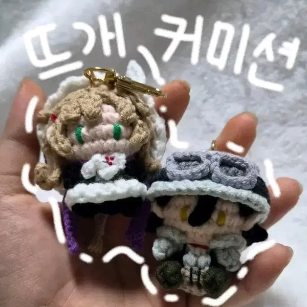 [BUNJANG] Handmade Crochet Custom Keychain (Character/Idol) / 핸드메이드 뜨개 커미션 키링 (애니 캐릭터/자캐/아이돌 등)
