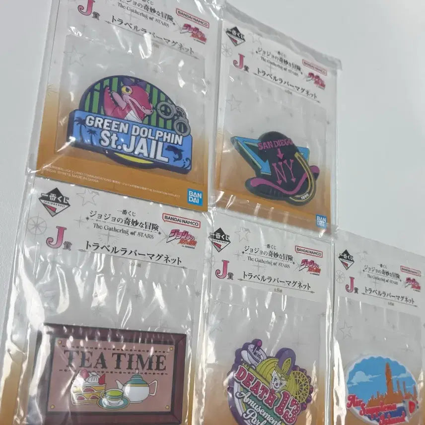[BUNJANG] JoJo's Bizarre Adventure Traveler Magnet Set / 죠죠의 기묘한 모험 트래블러 자석 그린돌핀/NY/티타임/어뮤즈먼트