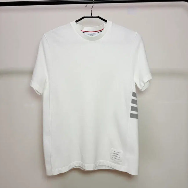 [BUNJANG] Thom Browne Tricolor Band Half Sleeve T-Shirt / 톰브라운 사선완장 반팔 새상품급
