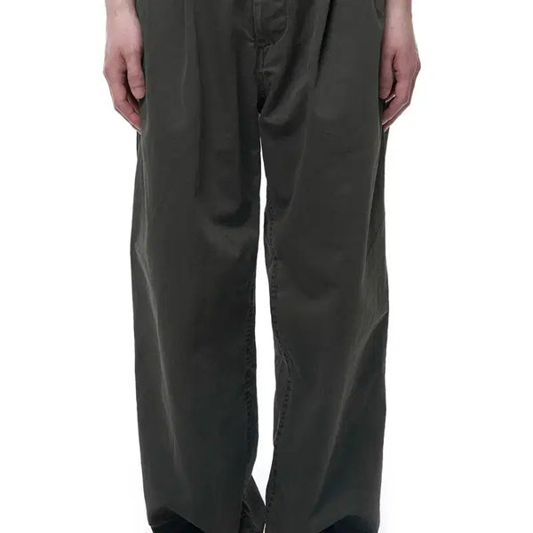 [BUNJANG] Ears Ago Y-550 Overdyed Wide Chino Pants Khaki / (M)이얼즈어고 y-550 오버다이드 와이드 치노 팬츠 카키