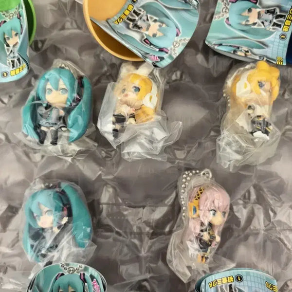 [BUNJANG] Vocaloid Classic Gashapon Swing Figure Keychains - Full Set of 5 / [초레어.전세계유일]보컬로이드 고전 가샤폰 가챠 스윙 피규어키링 전5종
