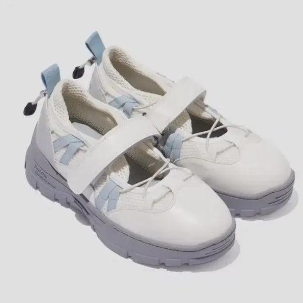 [BUNJANG] Rockfish Mary Jane Velcro Sneakers White / 락피쉬 메리제인 벨크로 스니커즈 화이트